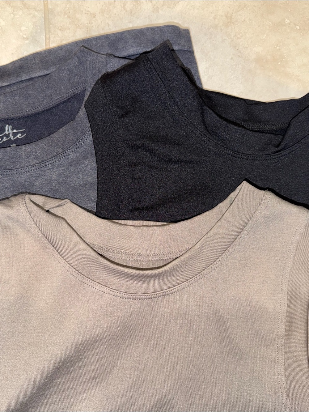 BKE Women's Short Sleeve Tees in Black, Gray & Taupe